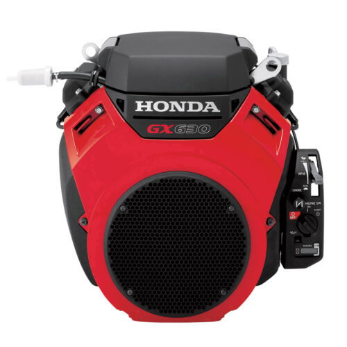 Honda GX630 688cc V-twin OHV engine with electric start, designed for heavy-duty commercial equipment
